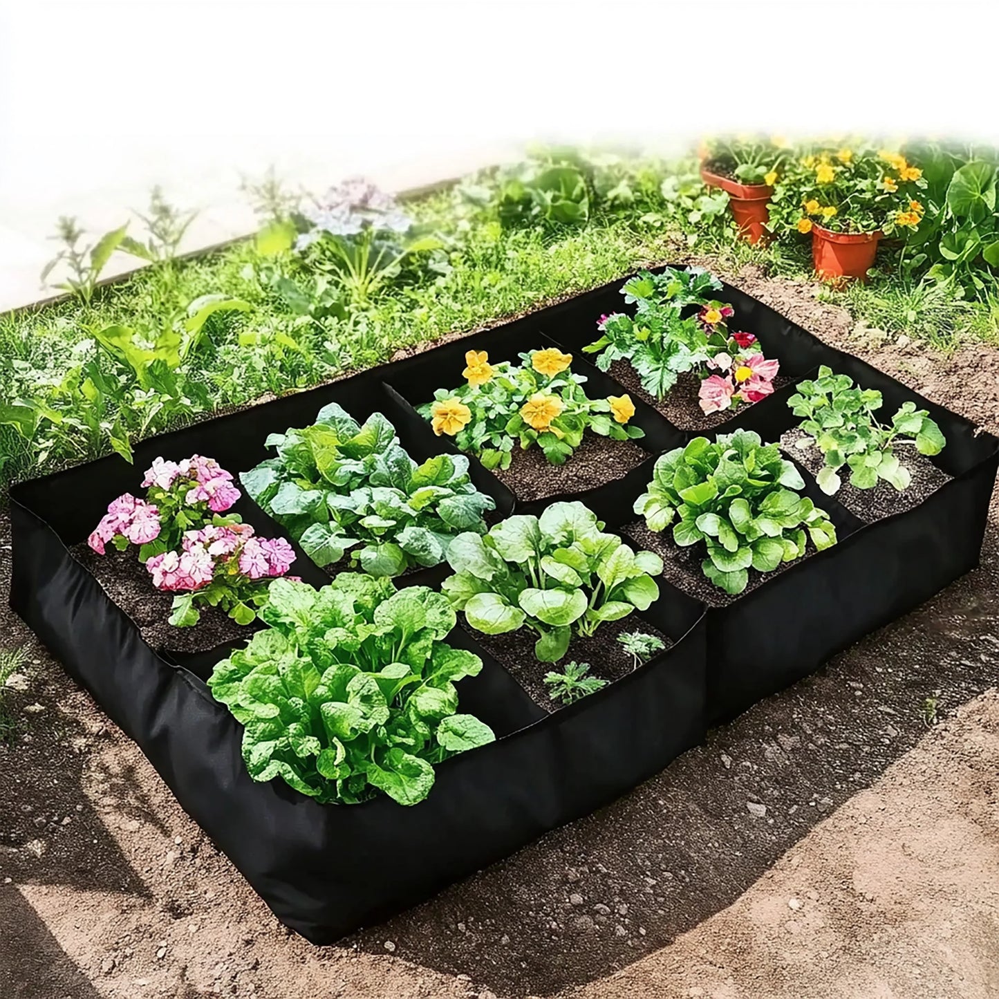 Vibes Garden™ Planting Bag Multi-gird Felt Growing